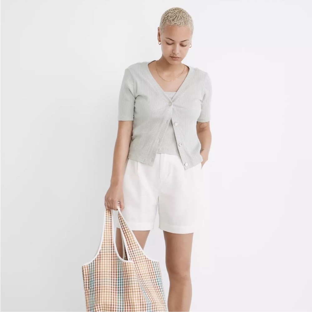 Madewell Pointelle Cardigan Twin Set Size Medium